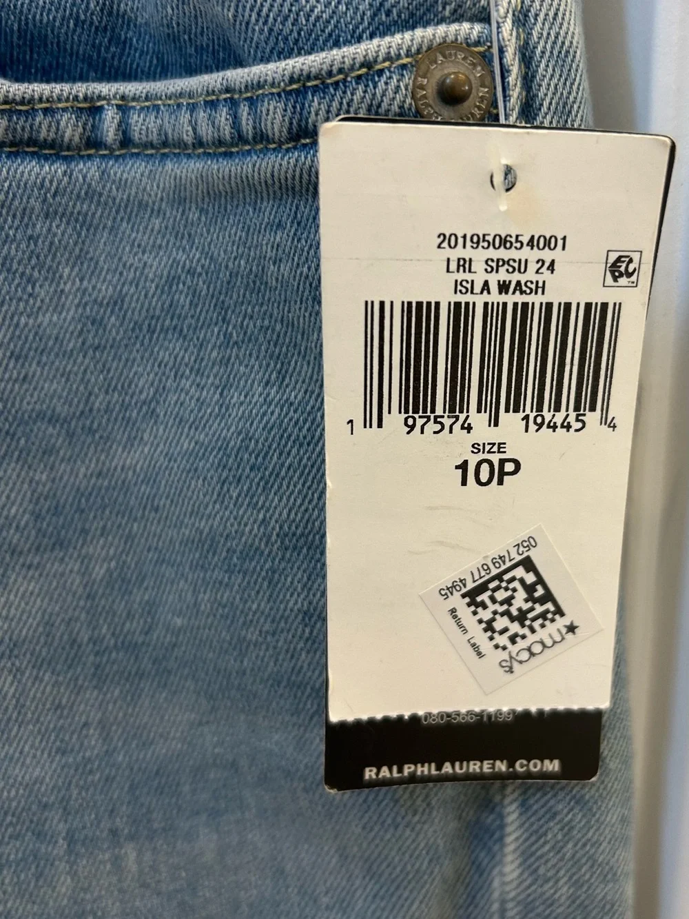 NEW Ralph Lauren Lauren Light  Jean Jacket with Belt and jeans. - Picture 10 of 16